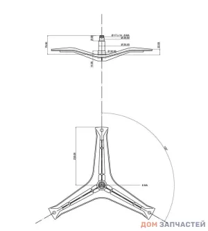 Крестовина барабана стиральной машины, Bosch, Siemens, Maxx 5, EBI 782, 00301243