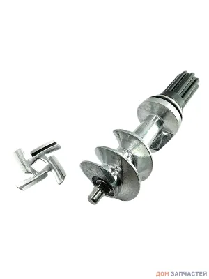 Шнек с ножом для мясорубки BRAUN, 145 мм (зам. 4195614)