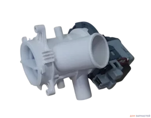 Насос сливной (помпа) HANYU 9011275 9010603 с улиткой в сборе 30W, 8 защелок, фишка вперед Beko 2840940500, 2880400800