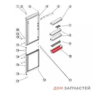 Балкон нижний для холодильника Hotpoint-Ariston