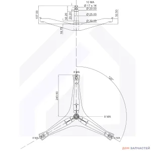 Крестовина барабана для стиральной машины Самсунг DC97-15971A