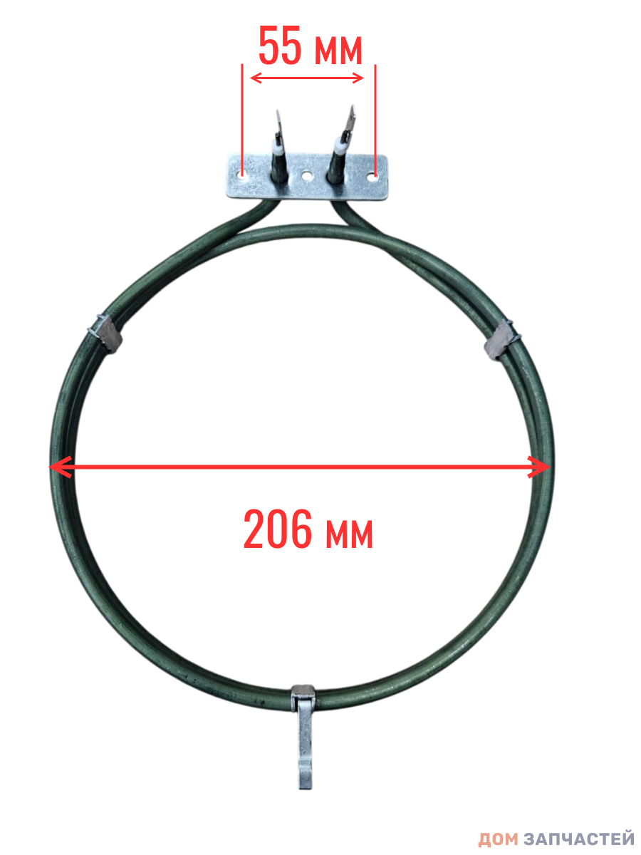 Тэн конвекции духового шкафа MIDEA, Korting, Leran и т.д. 17471100002874 - 1800W