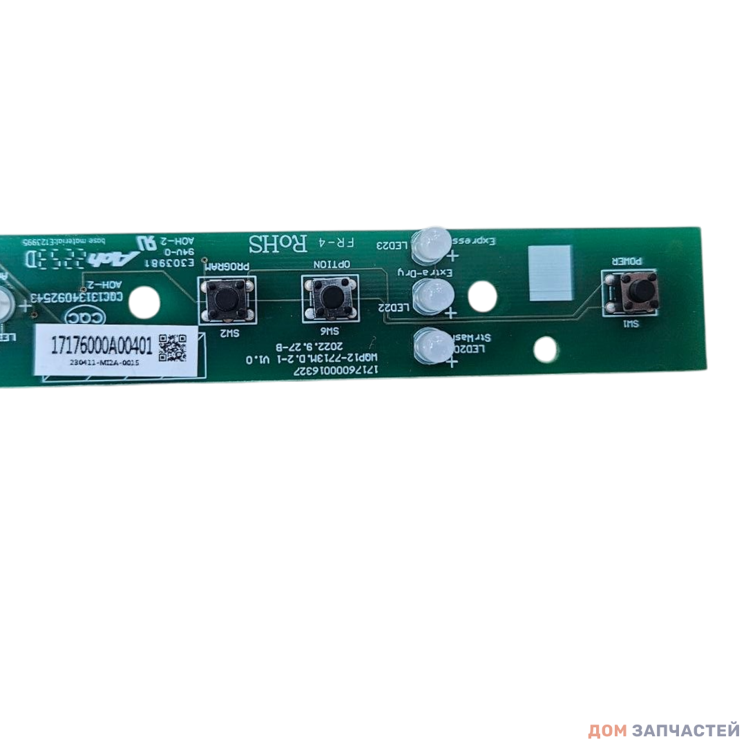 Плата индикации для посудомоечной машины MIDEA MID60S700 17176000A00401