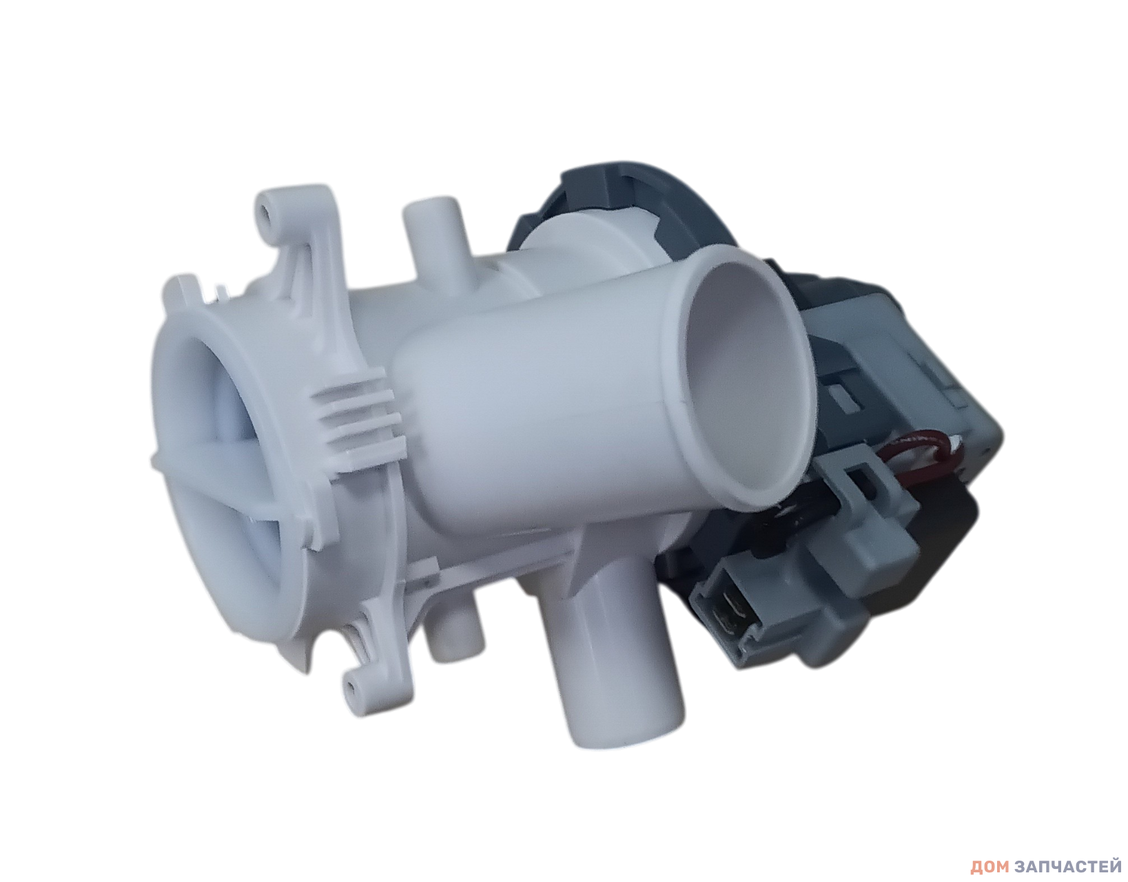 Насос сливной (помпа) HANYU 9011275 9010603 с улиткой в сборе 30W, 8 защелок, фишка вперед Beko 2840940500, 2880400800