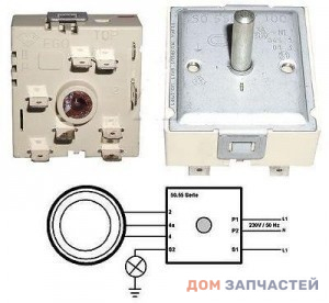 Переключатель конфорок для электрической плиты Ariston