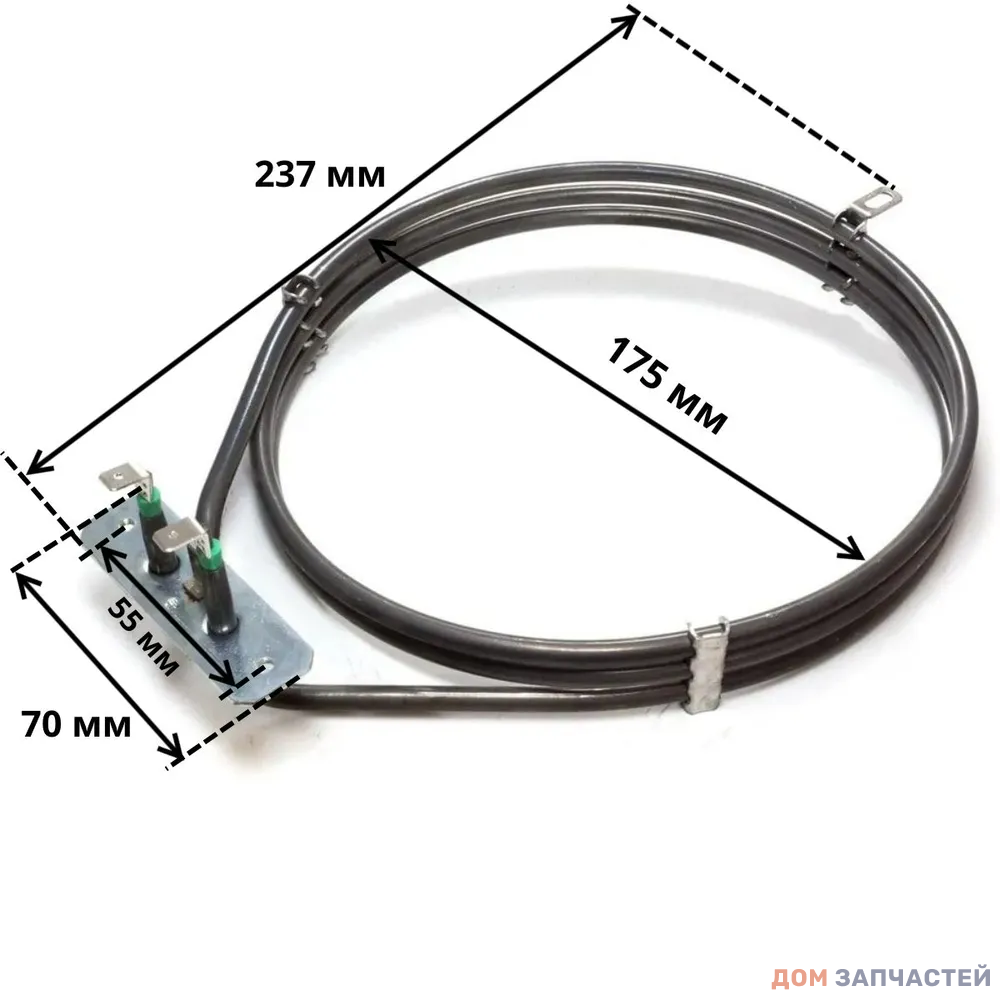 ТЭН конвекции (круглый) 2500W для духовки BOSCH (261517, 480484)