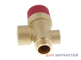 Клапан предохранительный 3 бар 1/2 с подсоединением манометра для котла Ariston