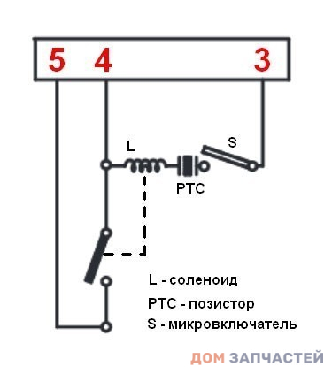 Устройство блокировки люка для стиральной машины Ariston, Indesit