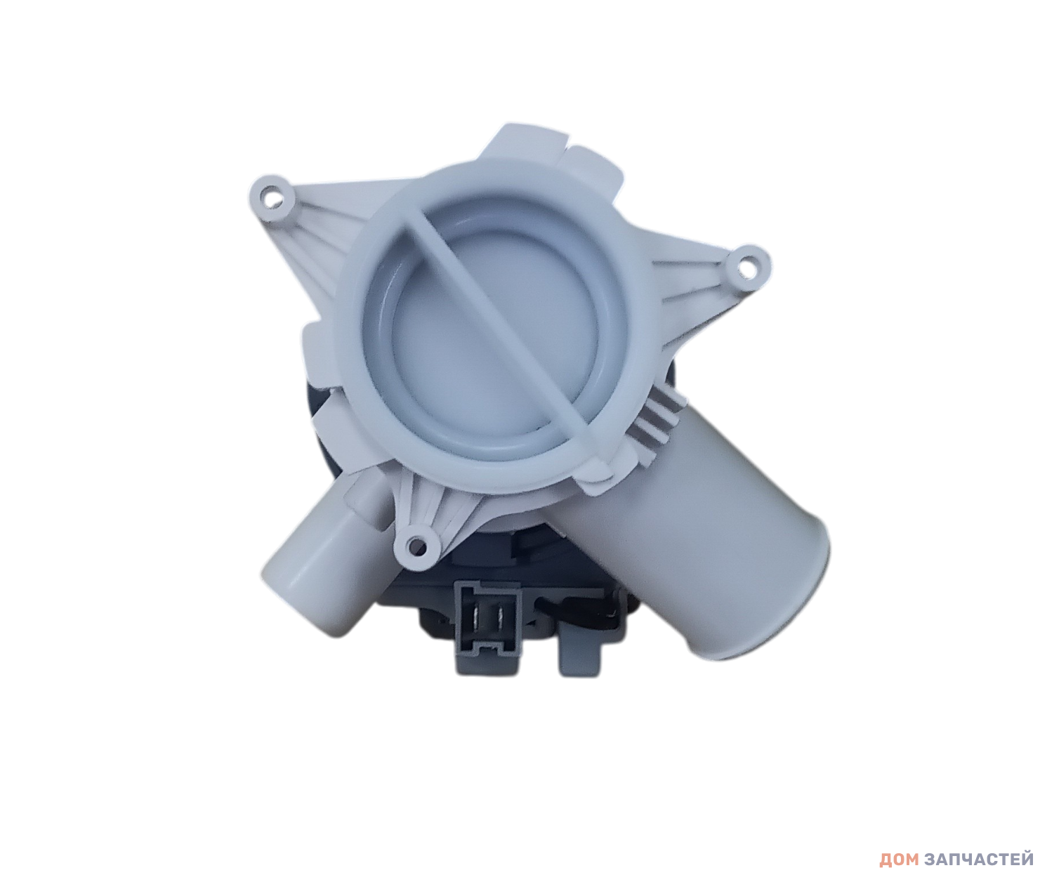 Насос сливной (помпа) HANYU 9011275 9010603 с улиткой в сборе 30W, 8 защелок, фишка вперед Beko 2840940500, 2880400800