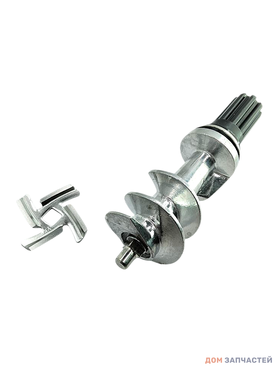 Шнек с ножом для мясорубки BRAUN, 145 мм (зам. 4195614)