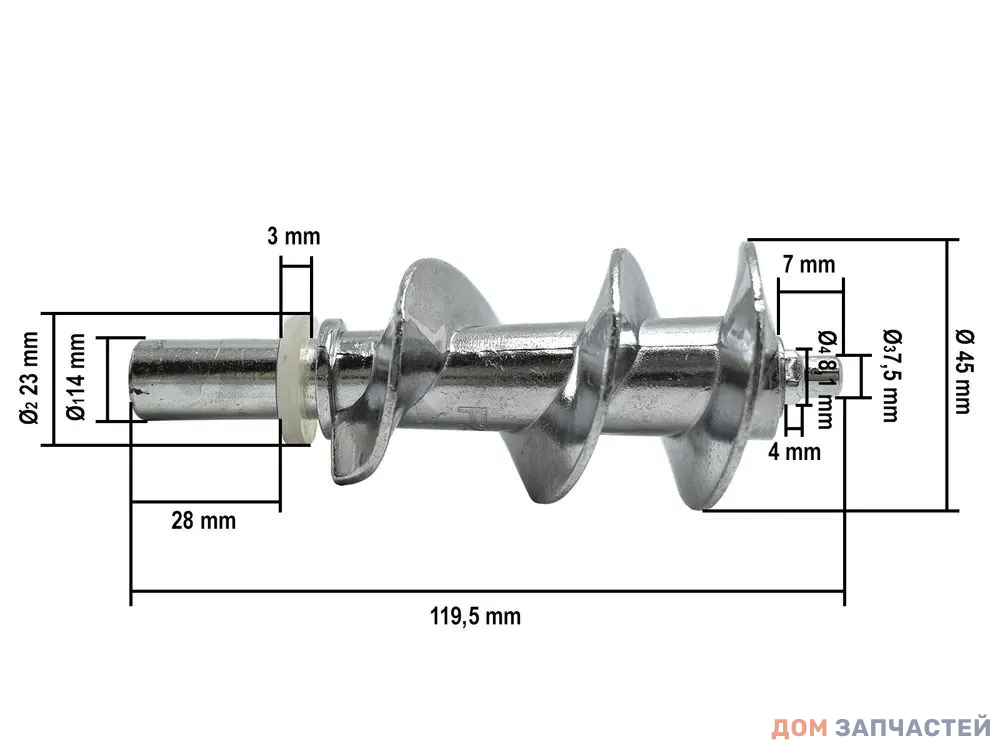 Шнек для мясорубки Panasonic, Redmond, Polaris, Scarlett, Vitek AMM98C-180