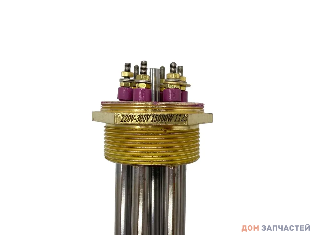  Блок ТЭНов 15000вт(5000 Вт*3), G2" (59 мм), для водонагревателя напольного типа, установочный габарит 400 мм