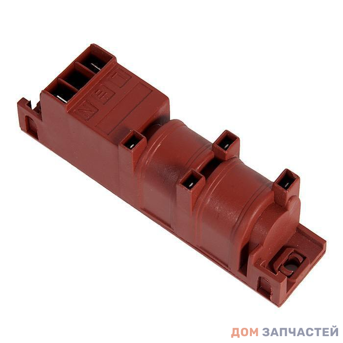 Блок розжига четырехконтактный с заземлением для газовой плиты Ariston, Indesit