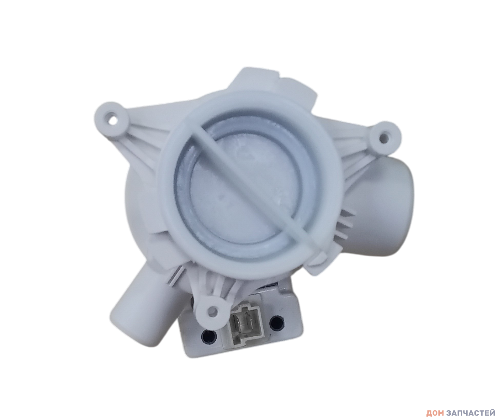 Насос сливной (помпа) HANYU 9019375 9019723 с улиткой в сборе 30W, 3 винта, фишка вперед Beko 2880402000