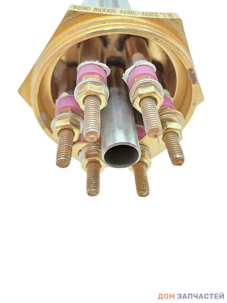 Блок ТЭНов 3000 вт(1000 Вт*3), G1" 1/2 (48 мм), для водонагревателя напольного типа, длина 280 мм