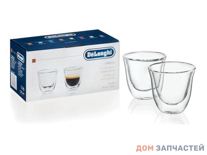 Набор стаканов ESPRESSO для кофемашины DeLonghi 60 мл