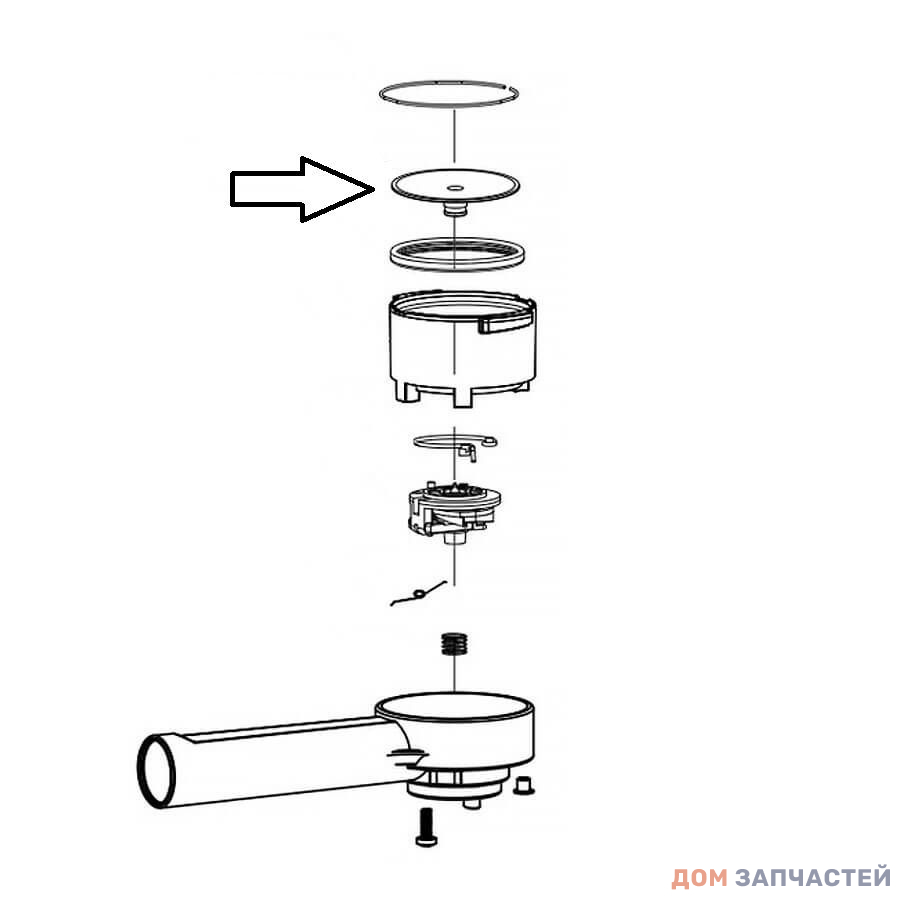 Донышко рожка для кофемашины Saeco 52 мм