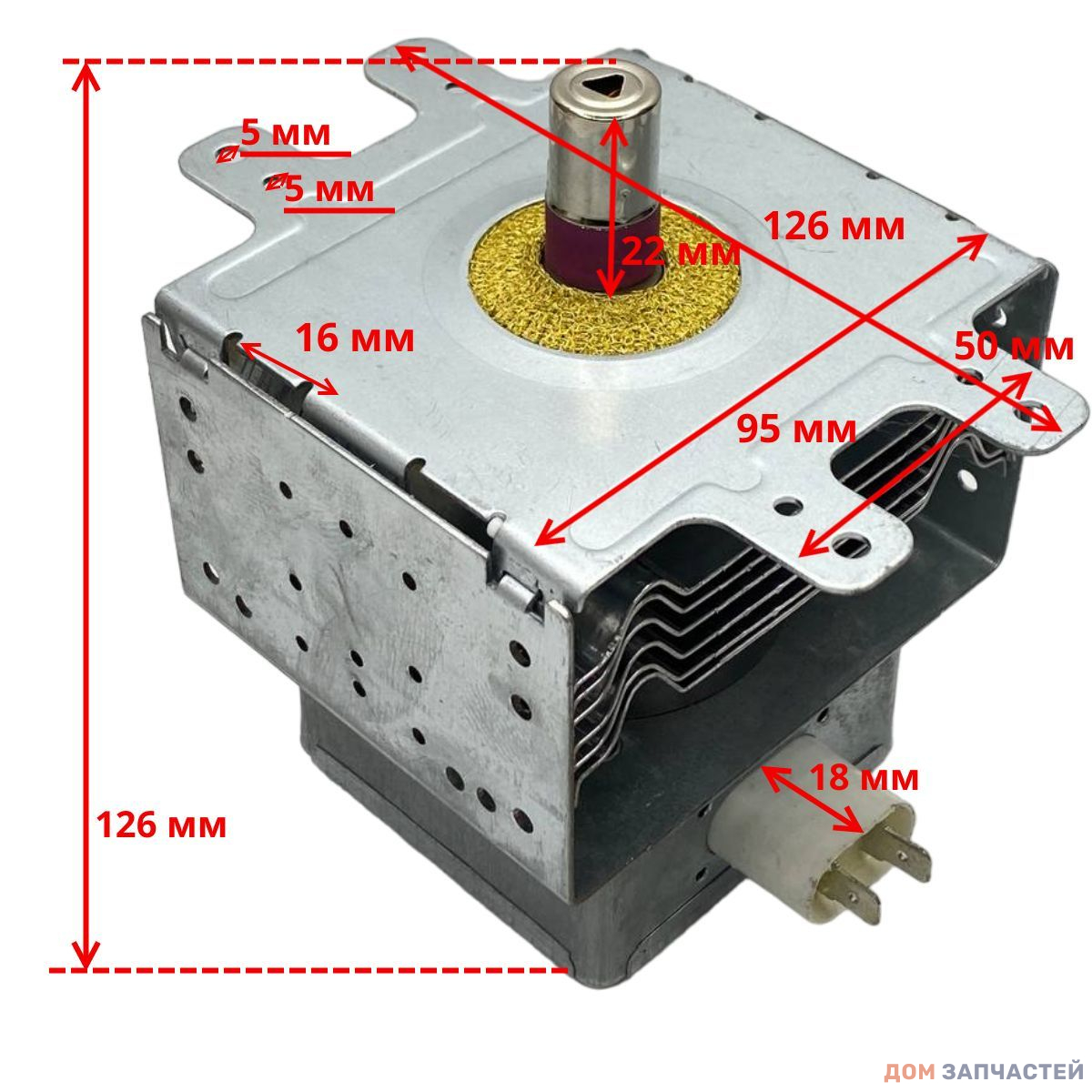 Магнетрон микроволновой печи LG 2M214-240GP 950W