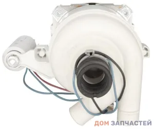 Насос циркуляционный 60W для посудомоечной машины Ariston, Indesit с улиткой в сборе