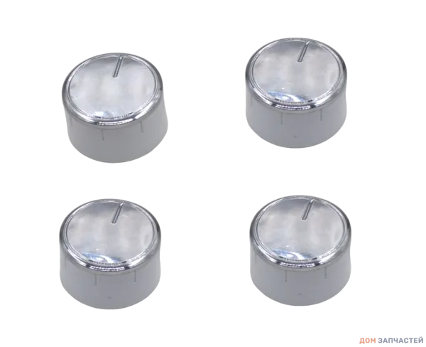 Комплект ручек для варочной панели ( плиты ) белые, короткий шток (4 шт.)
