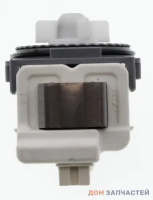 Насос для стиральной машины 30W на 3 защелках, контакты назад под фишку AEG, Electrolux, Zanussi, Indesit, Ariston, Whirlpool