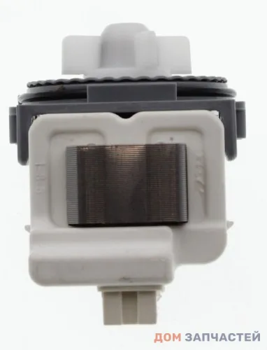 Насос для стиральной машины 30W на 3 защелках, контакты назад под фишку AEG, Electrolux, Zanussi, Indesit, Ariston, Whirlpool