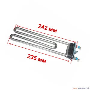 Тэн для стиральной машины Electrolux , 1950W, 235 мм, c отверствием под датчик