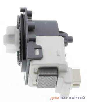 Насос для стиральной машины 30W на 3 защелках, контакты назад под фишку AEG, Electrolux, Zanussi, Indesit, Ariston, Whirlpool